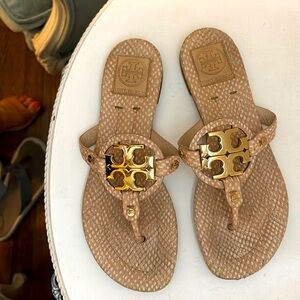 Tory Burch miller metal logo sandals